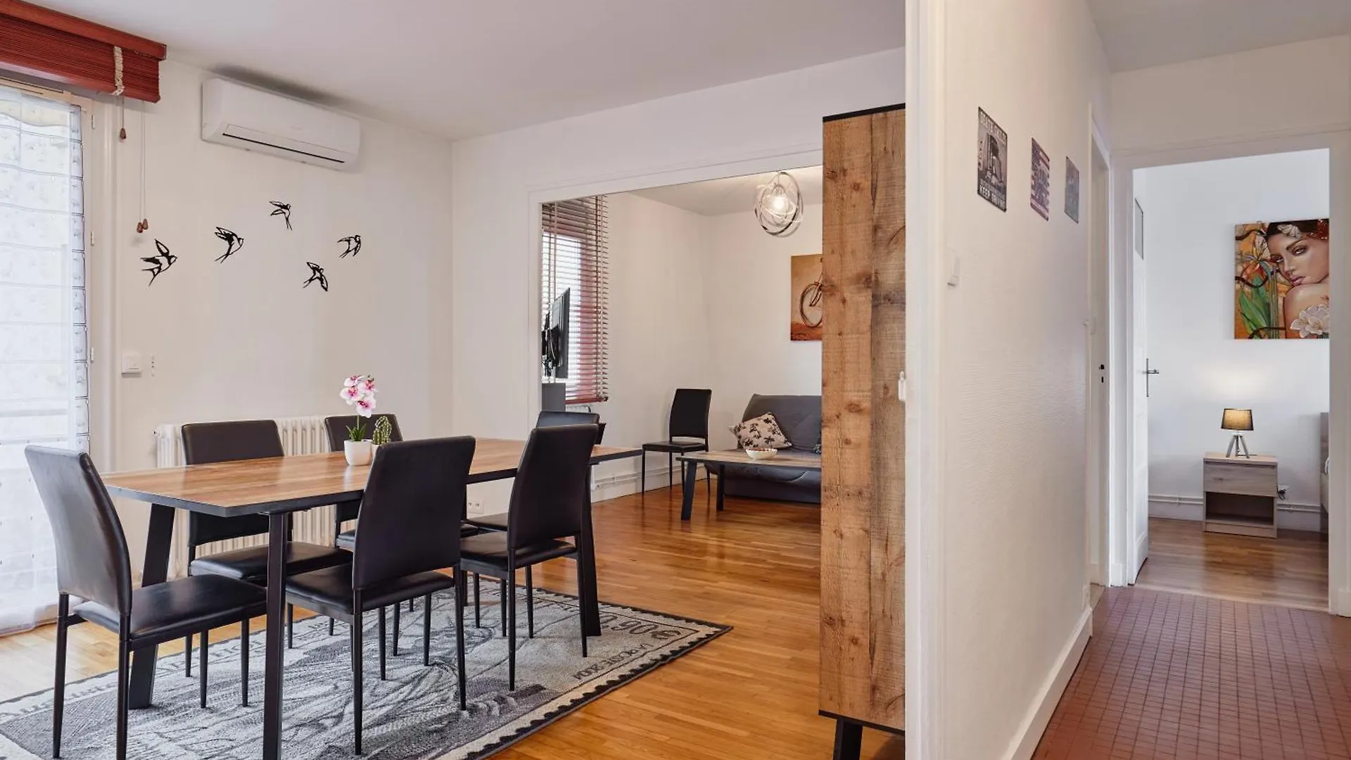 Les Hirondelles - 2 Chambres, 3 Lits, Climatisation Et Balcon Bourg-en-Bresse France